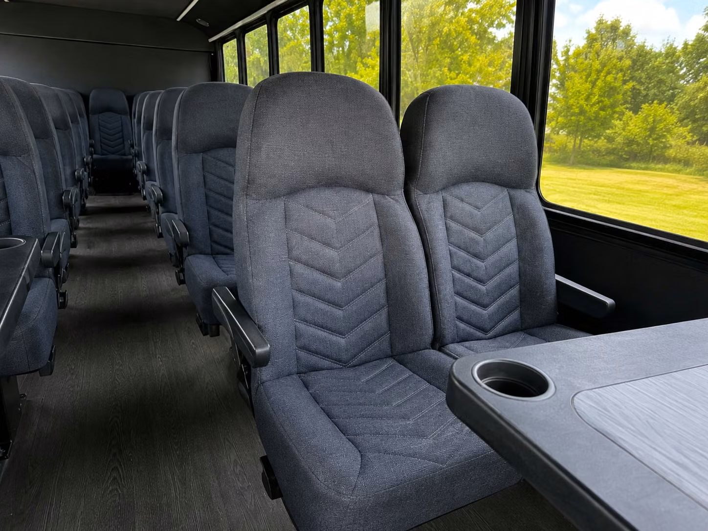 18 passenger minibus inside