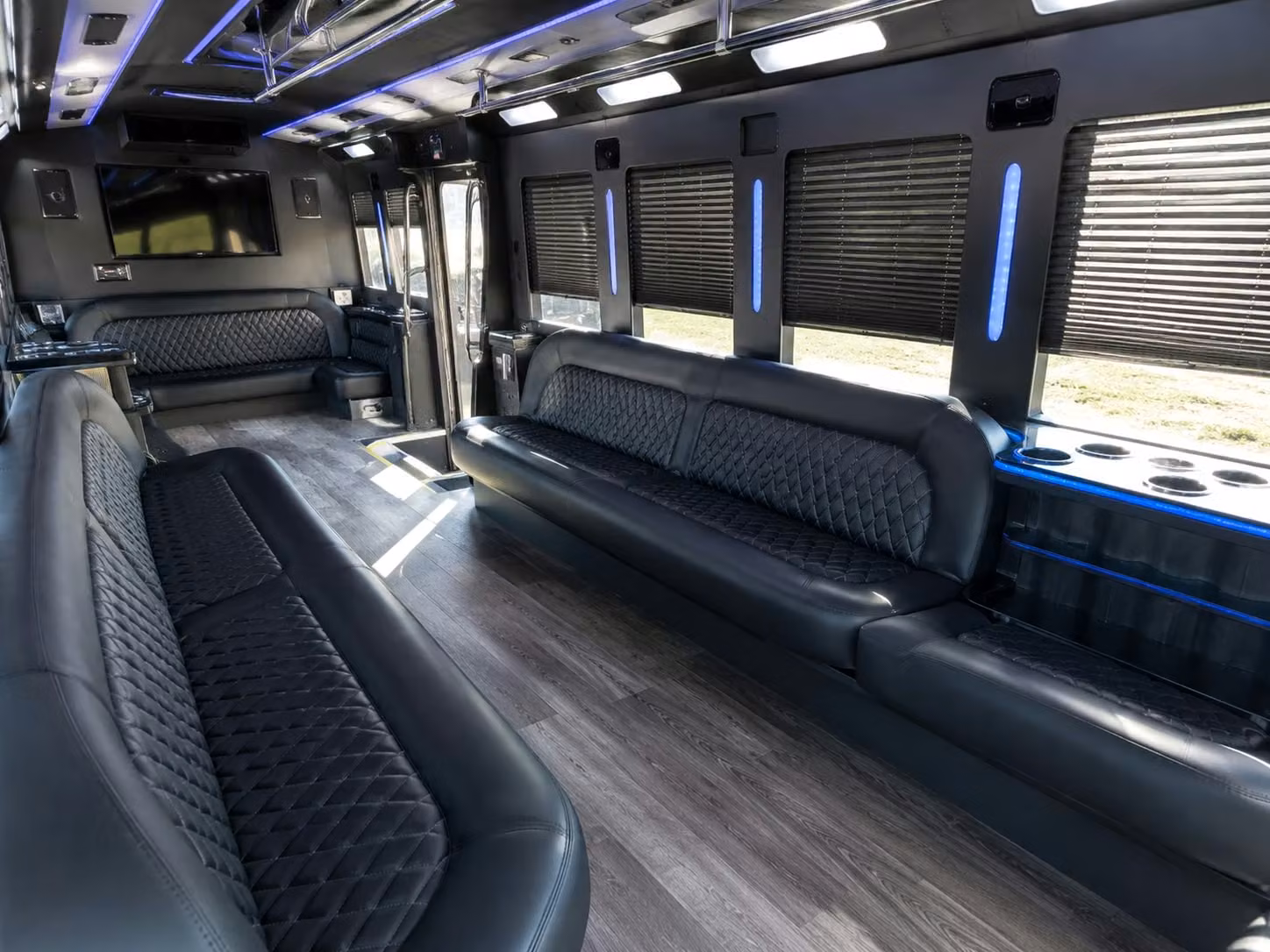 party buses that turn the ride to the observatory oc into part of the show
