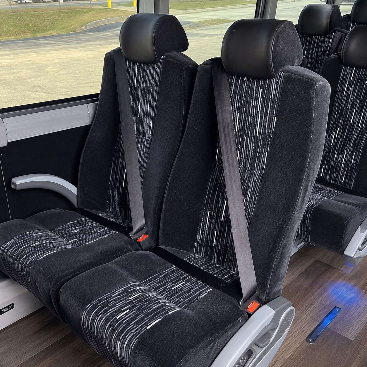 santa ana charter bus interior