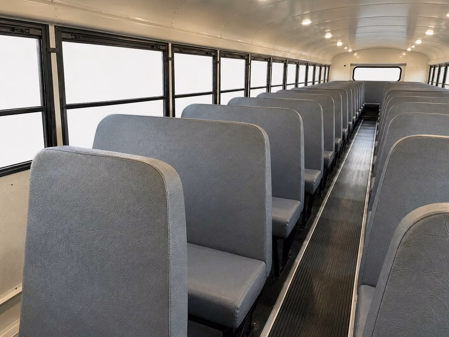 school bus inside