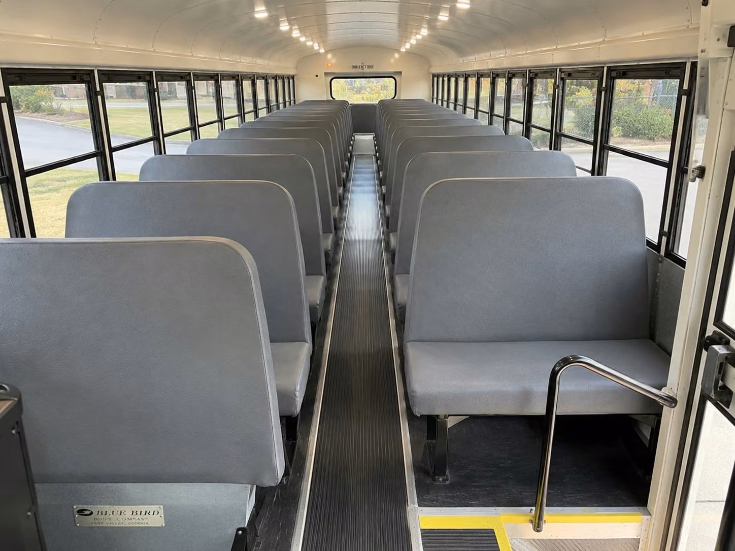 school bus interior