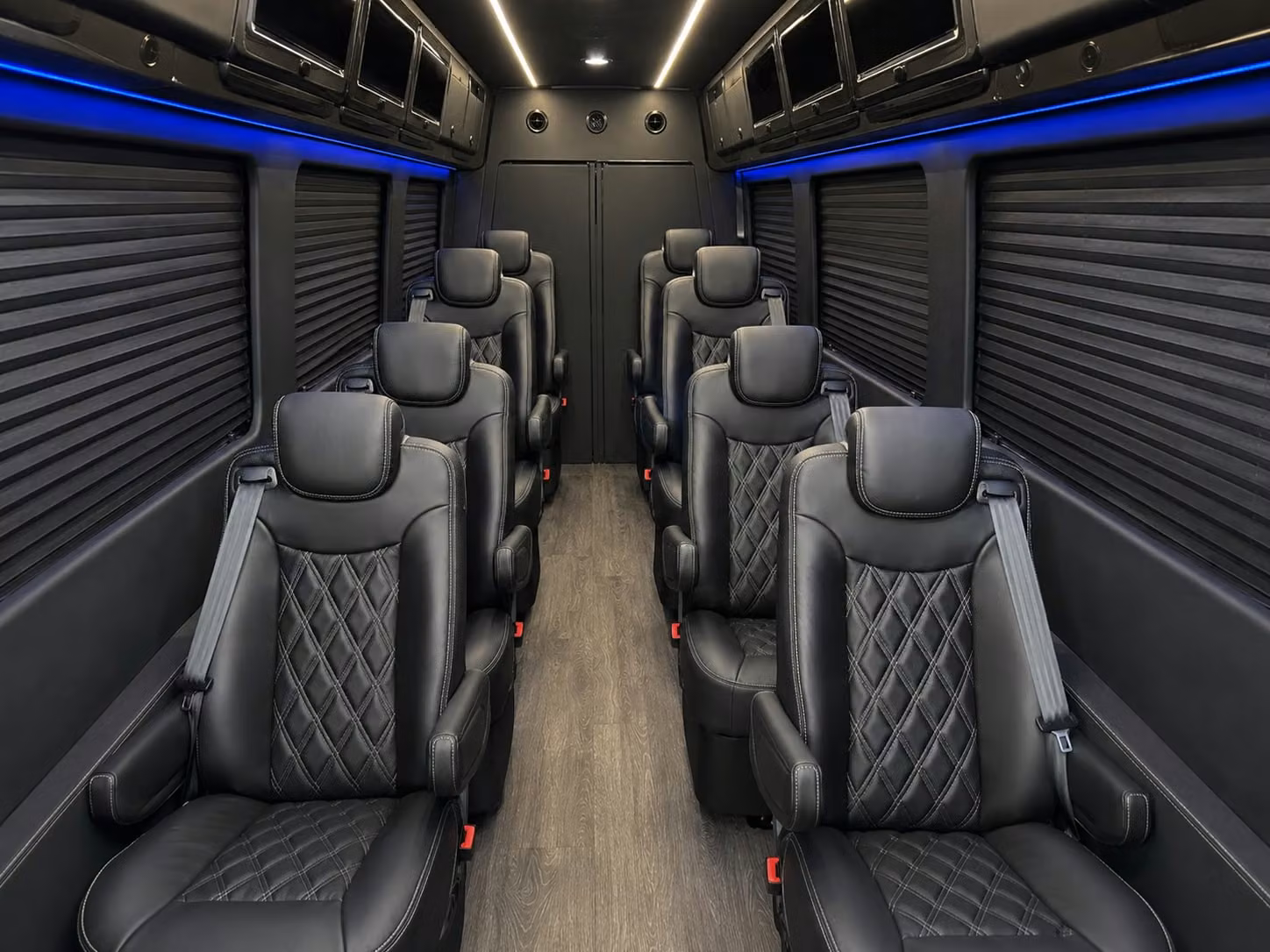 sprinter van with driver inside